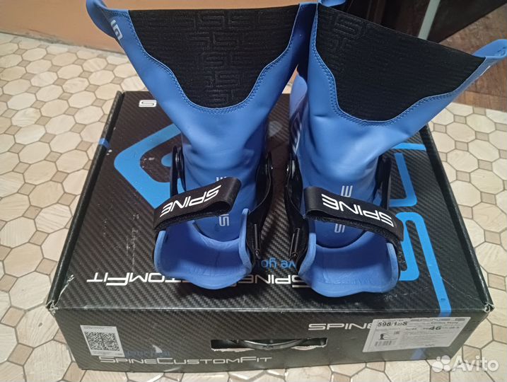 Лыжные ботинки Spine carrera skate 598, размер 46