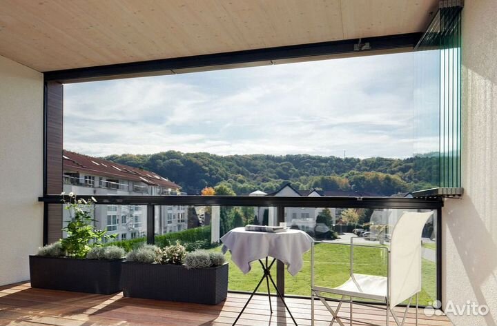 Безрамное остекление