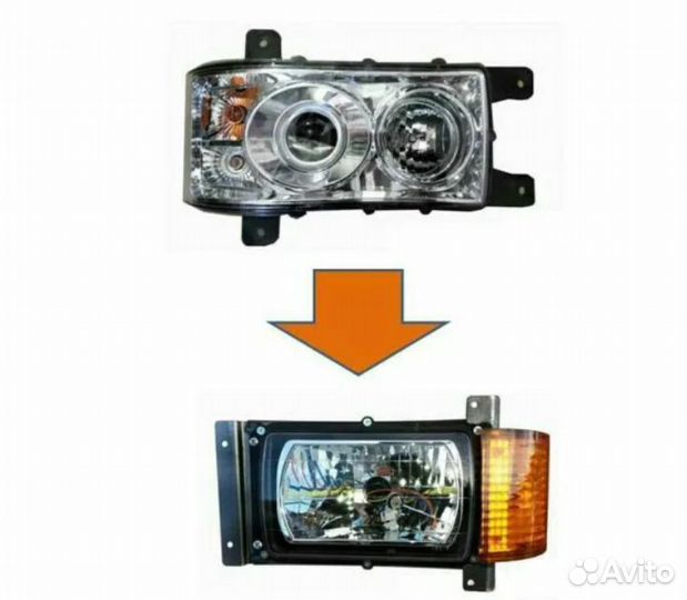 Фара камаз 65115,6520 Рестайлинг 2 комплект