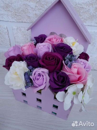 Букет цветов из мыла