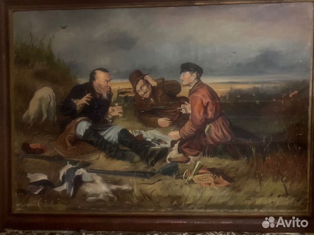 Картина Перова «Охотники на привале»
