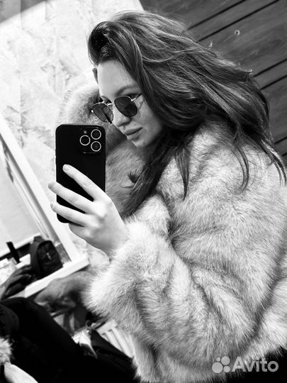 Шуба из лисьего меха