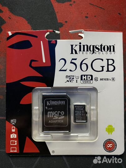 Карта памяти MicroSD 256gb