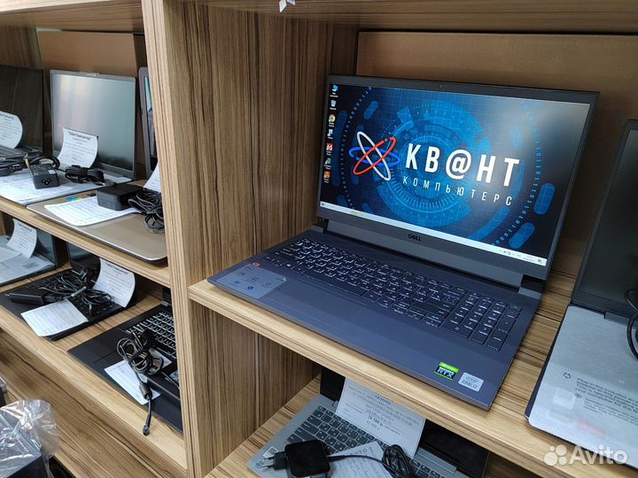 Мощный игровой ноутбук Dell Core i7 10870H 16gb RT