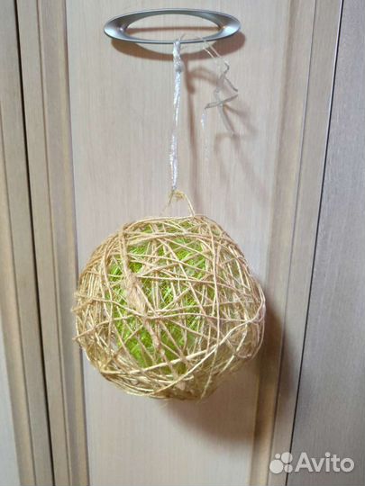 Светильник/абажур/шар из шпагата/ниток украшение