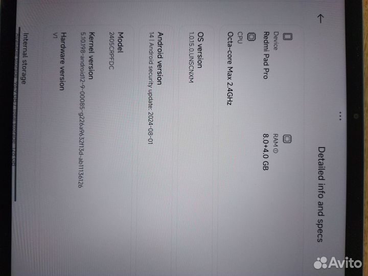 Планшет redmi pad pro