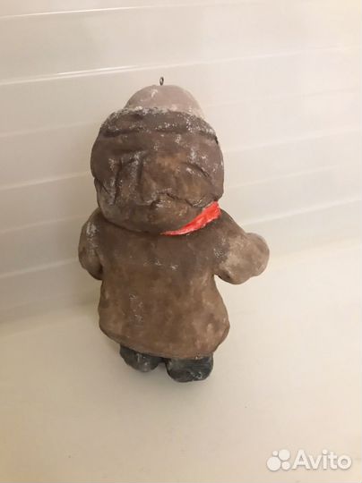 Ватная ёлочная игрушка Малыш с письмом деду морозу