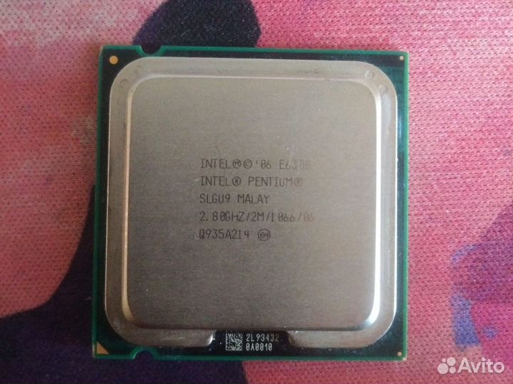 Процессор pentium e6300 775 сокет