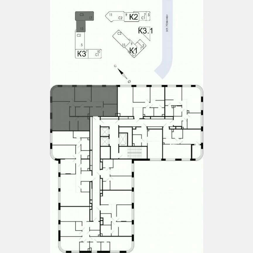 3-к. квартира, 116,1 м², 10/17 эт.