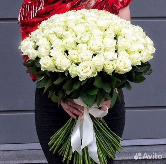 Розы высокие Доставка цветов