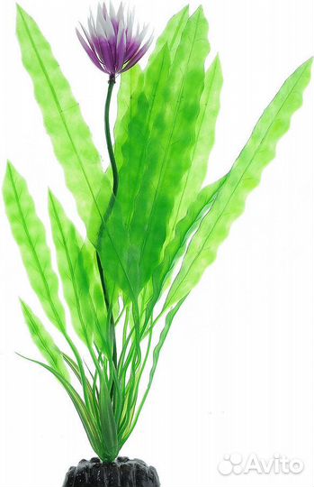 Пластиковое растение Апоногетон курчавый 30см (Бар