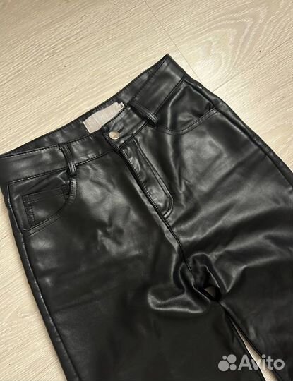 Брюки из экокожи стиле Zara