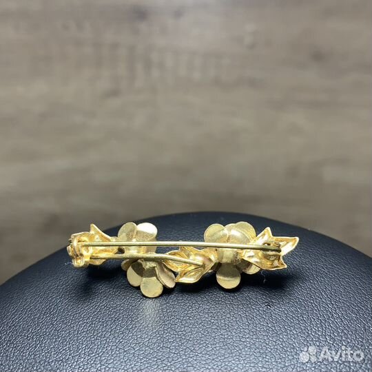 Винтажная Брошь Цветы Ретро
