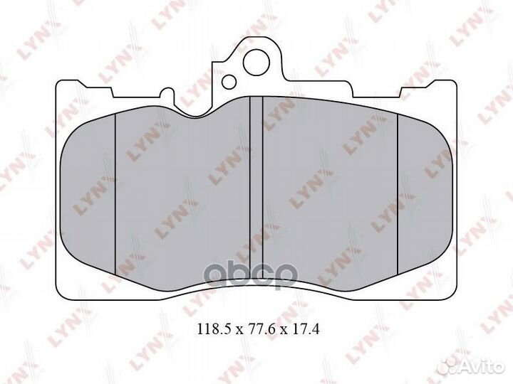 Колодки тормозные дисковые перед BD7566 LYN