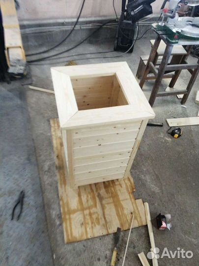 Деревянные кашпо ящик для цветов