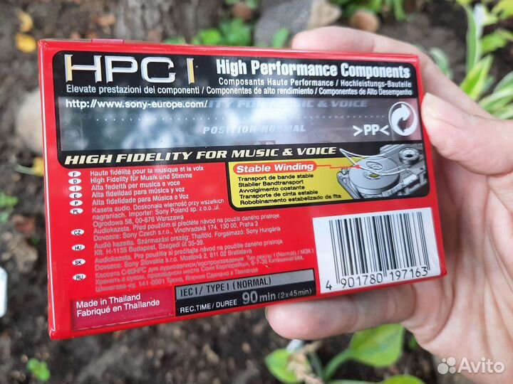 Аудиокассета sony