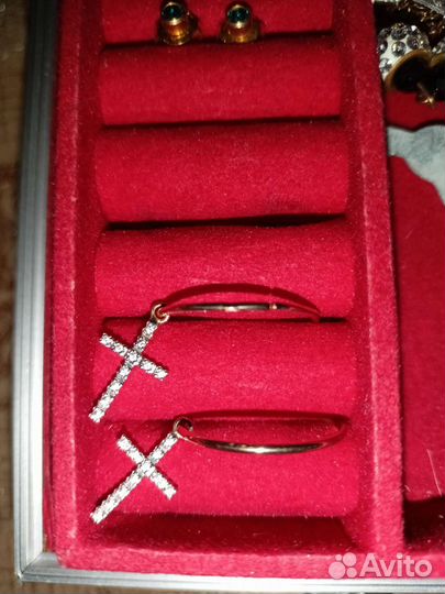 Золотые серьги конго 585 пробы