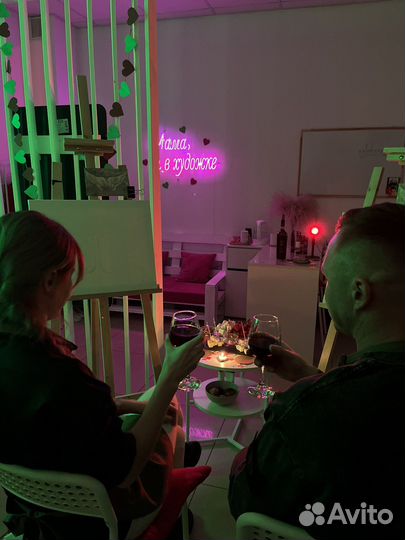 Арт-свидание, вечеринка, мастер класс по рисованию