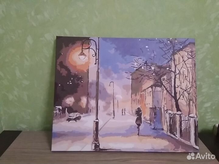 Картина Вечерняя метель 40*50 акрил