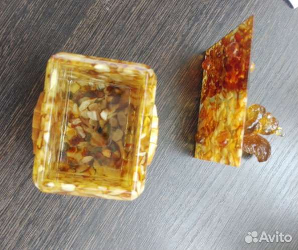 Шкатулка белка янтарь Калининград
