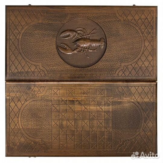 Нарды и шашки резные Омар 62 х 64 см бук Армения 62695