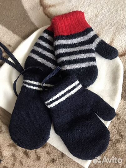 Варежки детские на 1 годик