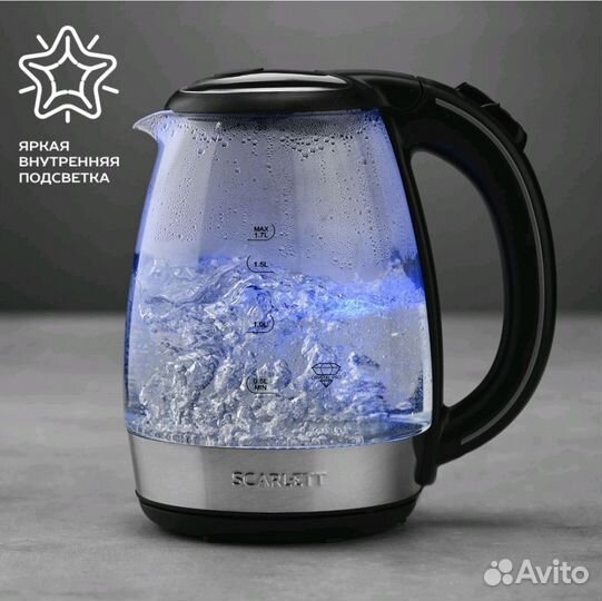 Чайник электрический стеклянный новый