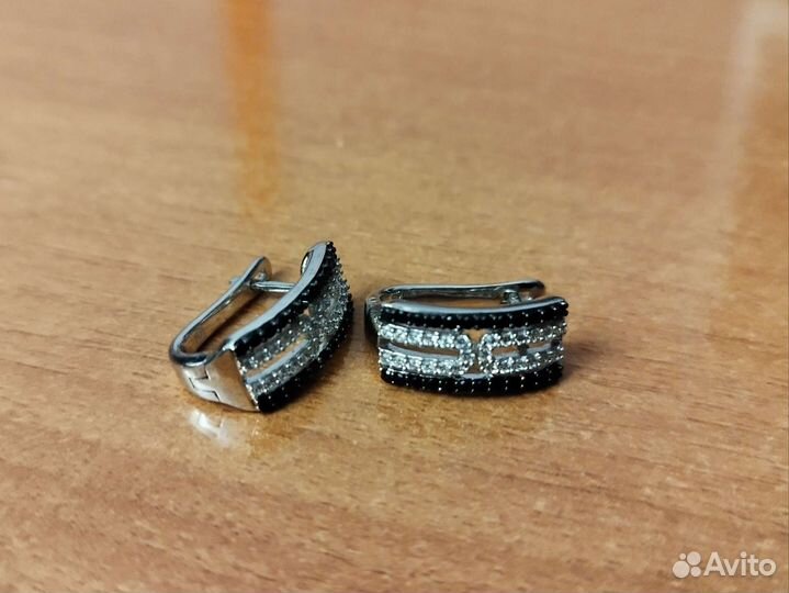 Серьги серебро Valtera