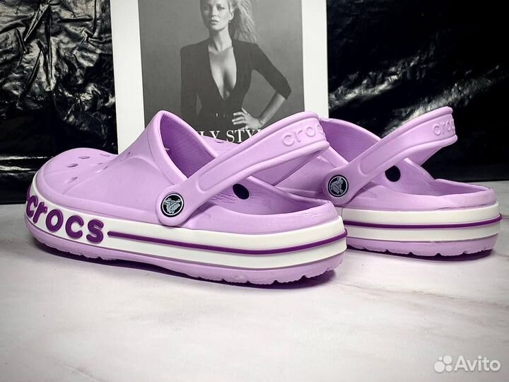 Crocs сабо женские фиолетовые