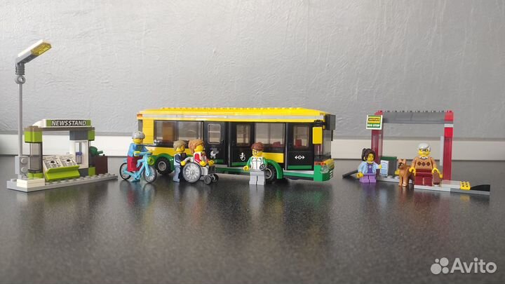 Lego City Конструктор Автобусная остановка 60154
