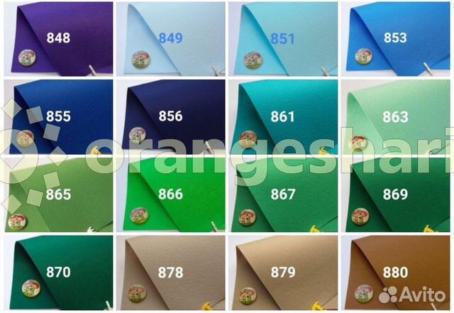 Фетр для рукоделия жесткий, 1,2мм, размер 30*100см