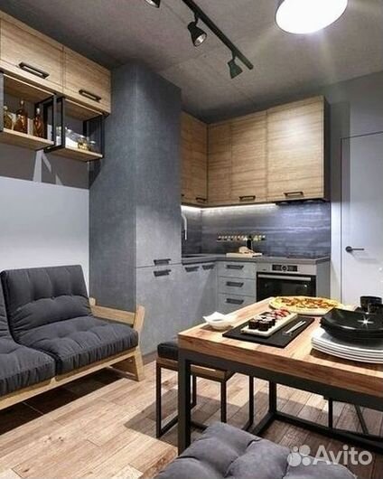 Кухонный гарнитур в стиле хай тек