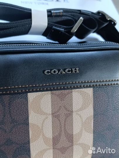 Сумка Coach натуральная кожа