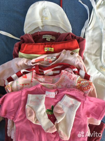 Пакет фирменной одежды на девочку 0-12 мес