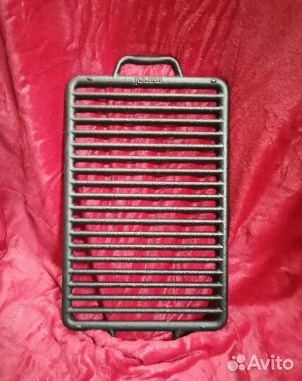 Чугунная решетка гриль 46 см с ручками