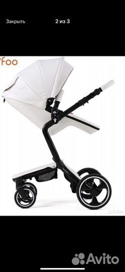 Коляска 2 в 1 эко кожа