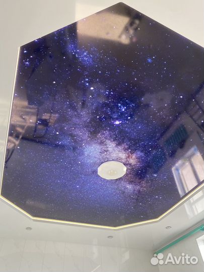 Натяжные потолки, слив воды, ремонт потолка