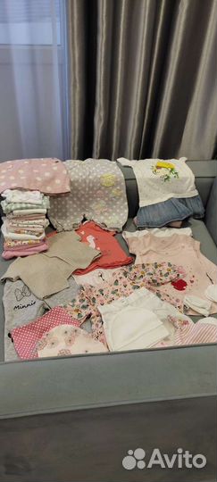 Детские вещи пакетом для девочек 0-6 месяцев