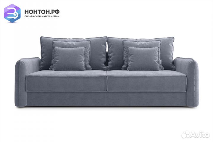 Диван тик-так Антей 3-х местный темно-серый