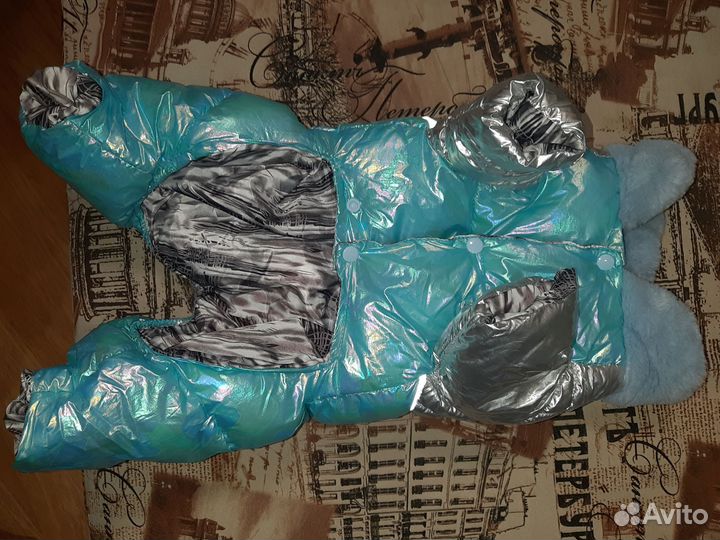 Зимний комбинезон для средней собаки