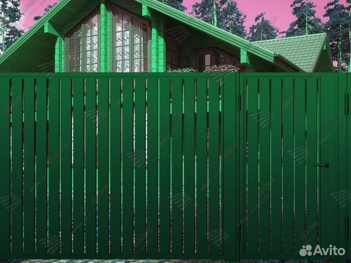 Забор металлический