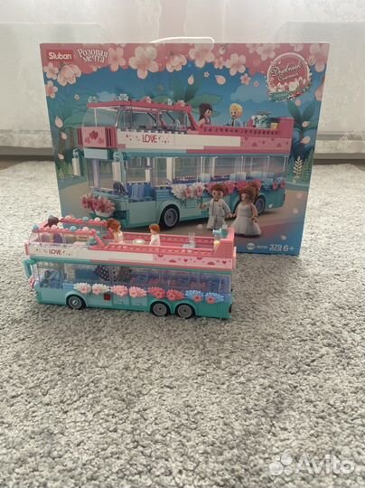 Игрушка конструктор автобус sluban