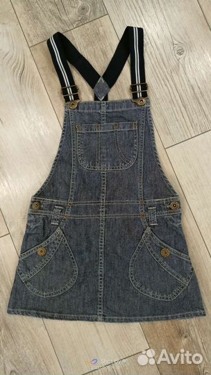 Джинсовый сарафан для девочки 122-128