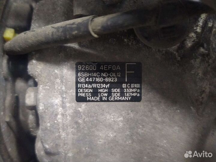 Компрессор кондиционера nissan qashqai j11