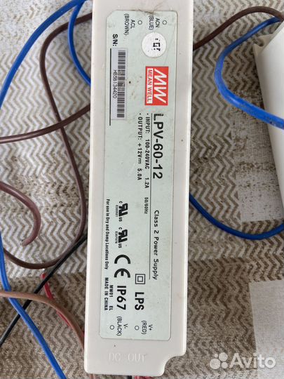 Блок питания 12v 5a 60W