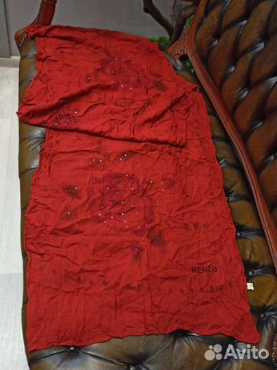Палантин новый kenzo кашемир италия