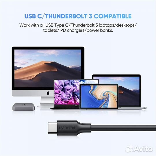 Кабель micro USB 3.0 - Type-C 3.1 3A 1,00 м. черны