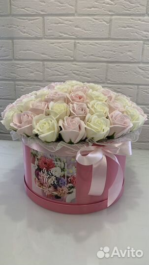 Букет из мыла 55 роз 101 роза