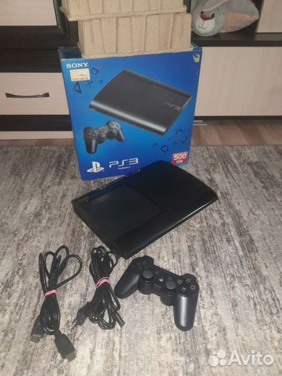 Игровая приставка ps3 super slim и 50 игр