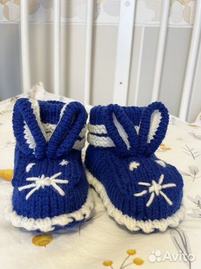 Пинетки детские вязаные